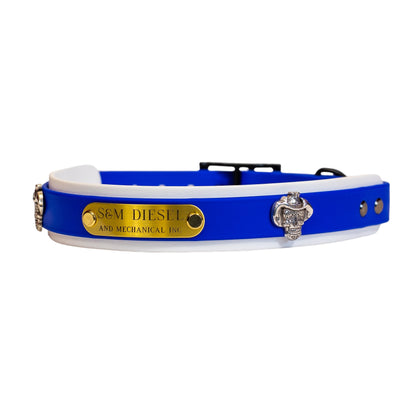 S&M Diesel Biothane Dog Collar- 19 color options avail