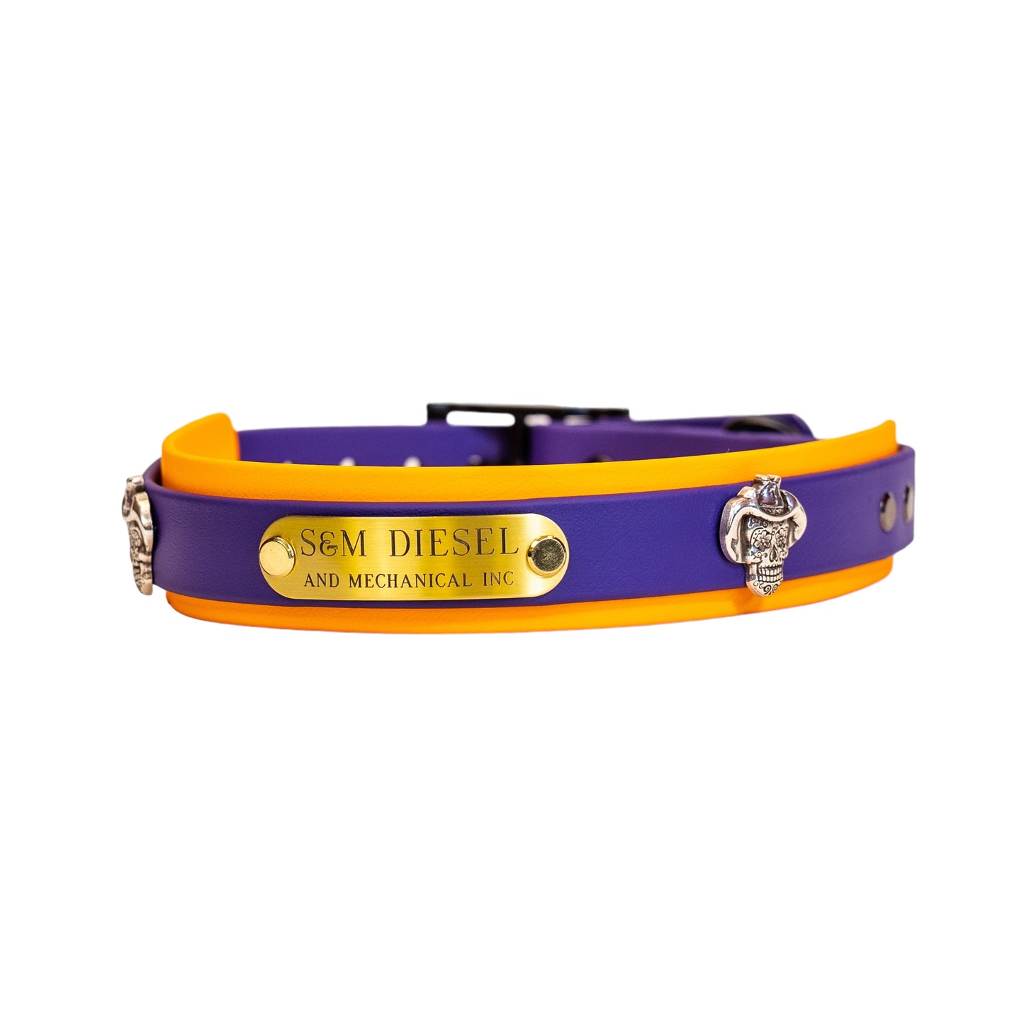 S&M Diesel Biothane Dog Collar- 19 color options avail