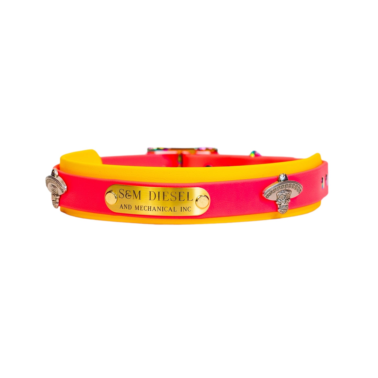 S&M Diesel Biothane Dog Collar- 19 color options avail