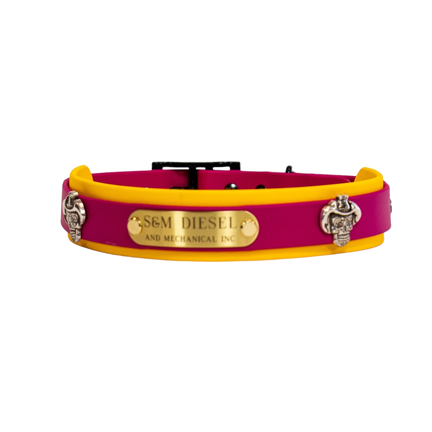 S&M Diesel Biothane Dog Collar- 19 color options avail