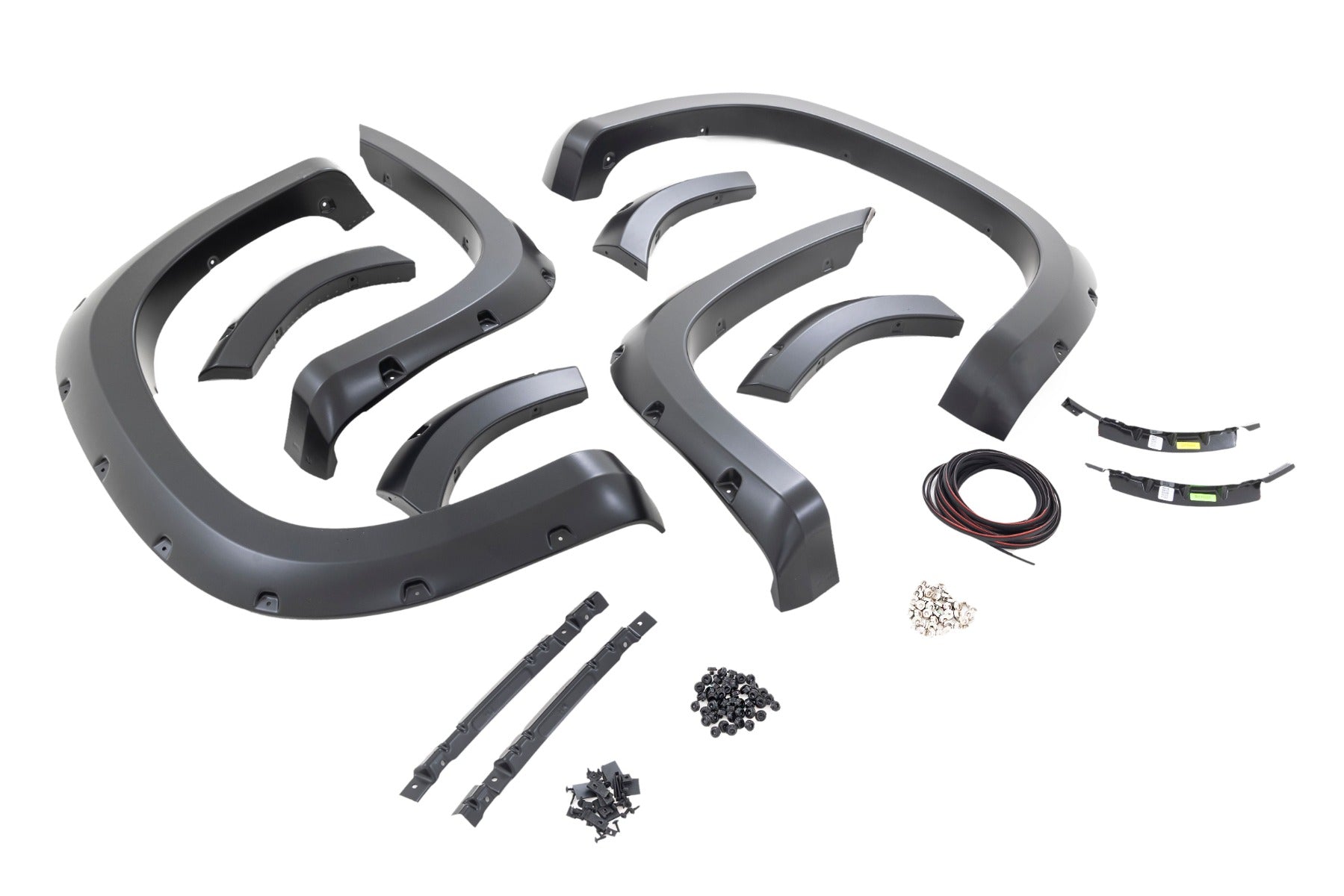 Traditional Pocket Fender Flares Gloss Black Chevy Silverado 1500 (19-23) Rough Country