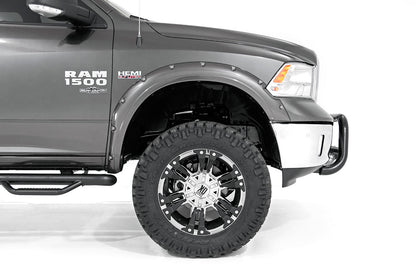 Dodge Pocket Fender Flares Rivets 09-18 RAM 1500 w/Metal Bumper Rough Country
