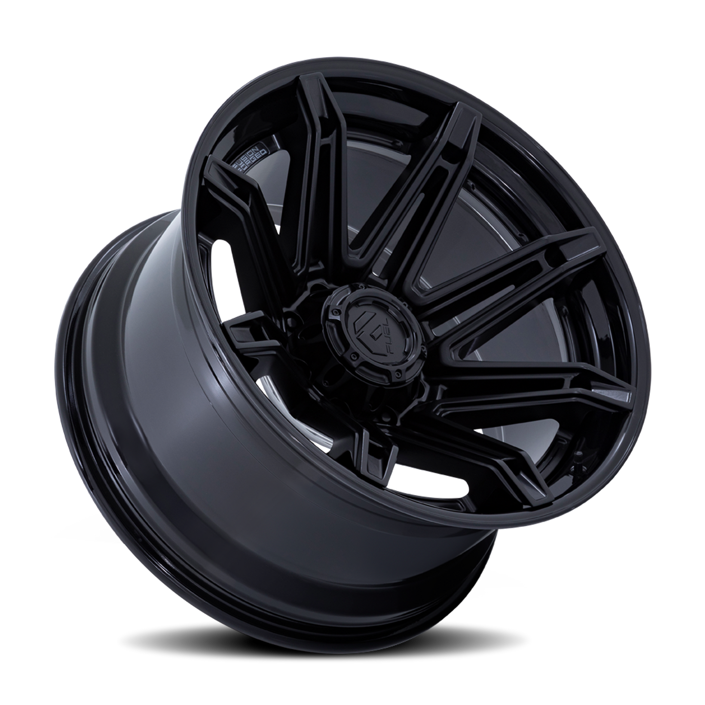 Aluminum Wheels 22X12 Brawl FC401MX 6 On 135 Matte Black/Gloss Black Lip 87.1 Bore -44 Offset Fuel Off Road Wheels