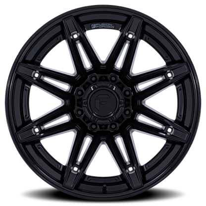 Aluminum Wheels 22X12 Brawl FC401MX 6 On 139.7 Matte Black/Gloss Black Lip 106.1 Bore -44 Offset Fuel Off Road Wheels