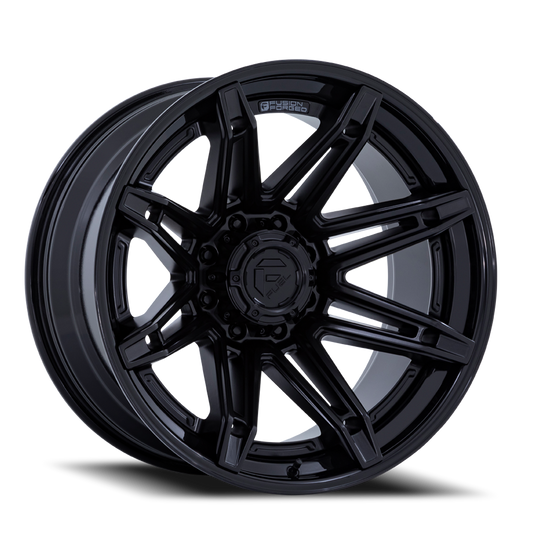 Aluminum Wheels 22X12 Brawl FC401MX 8 On 170 Matte Black/Gloss Black Lip 125.1 Bore -44 Offset Fuel Off Road Wheels