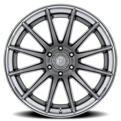 Aluminum Wheels 22X12 Burn FC403AP 6 On 139.7 Platinum Silver Chrome Lip 106.1 Bore -44 Offset Fuel Off Road Wheels