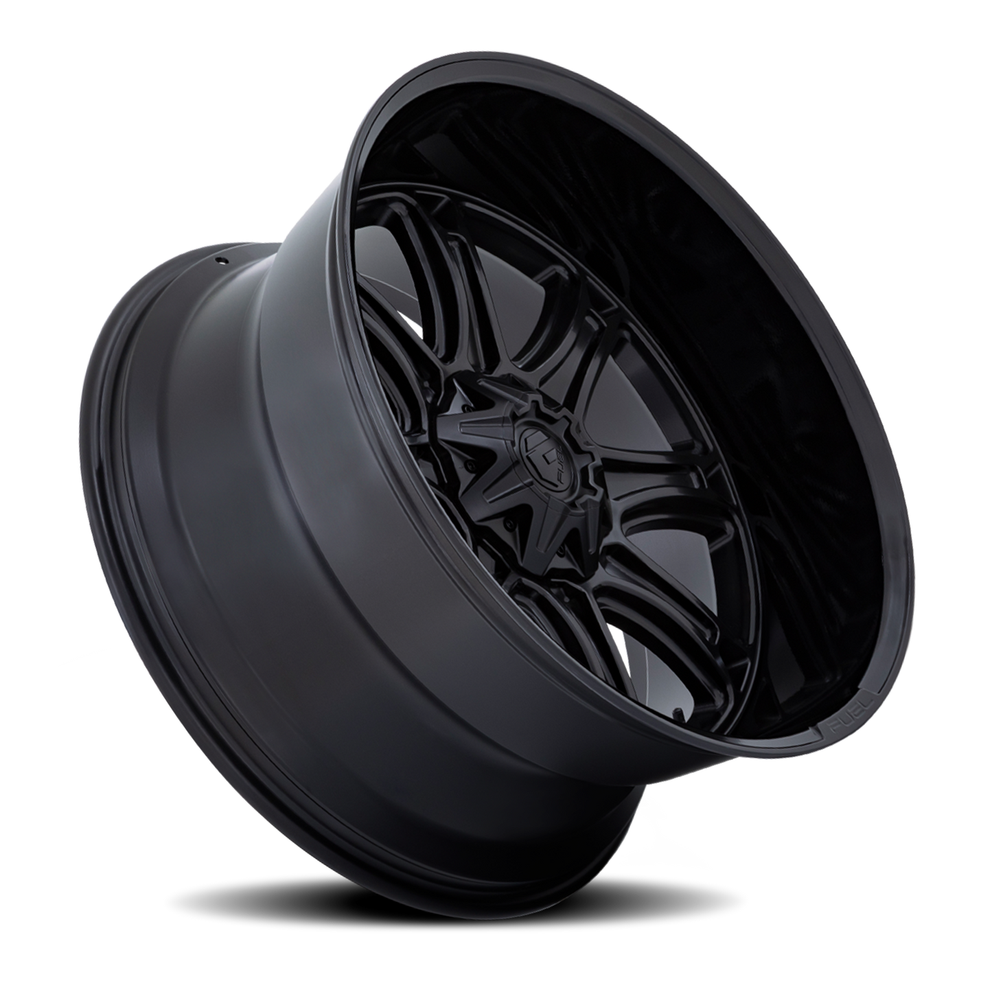 Aluminum Wheels 20X9 Darkstar FC853MB 8 On 170 Matte Black/Gloss Black Lip 125.1 Bore 1 Offset Fuel Off Road Wheels