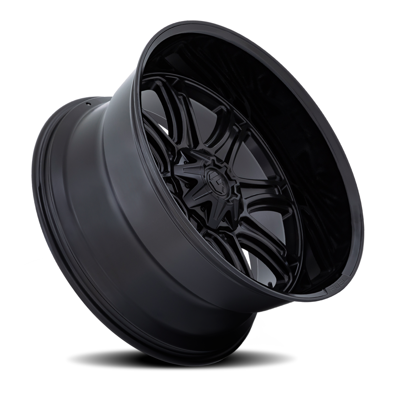 Aluminum Wheels 20X9 Darkstar FC853MB 8 On 180 Matte Black/Gloss Black Lip 124.2 Bore 1 Offset Fuel Off Road Wheels