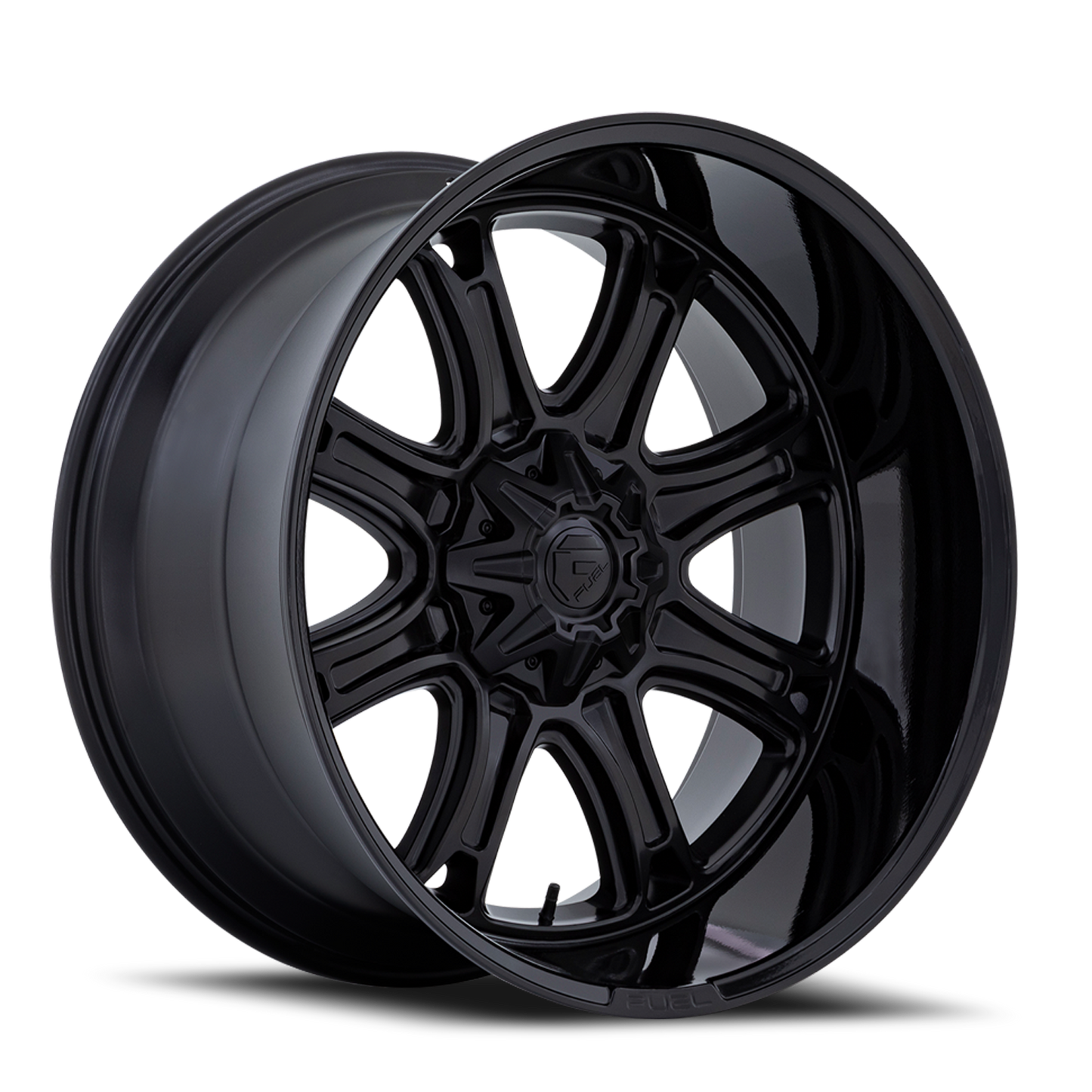 Aluminum Wheels 22X10 Darkstar FC853MB 6 On 135/6 On 139.7 Matte Black/Gloss Black Lip 106.1 Bore -18 Offset Fuel Off Road Wheels