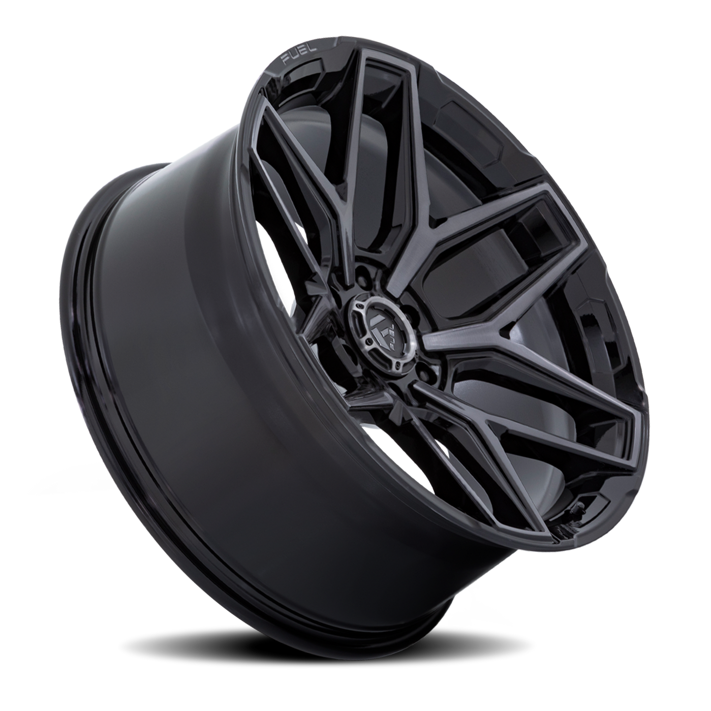 Aluminum Wheels 18X9 Flux 6 FC854BT 6 On 120 Gloss Black Brushed Gray Tint 66.9 Bore 20 Offset Fuel Off Road Wheels