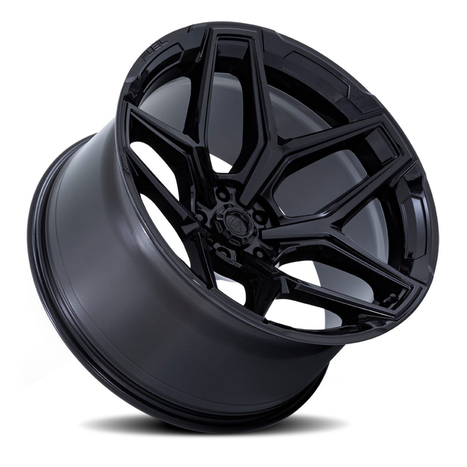 Aluminum Wheels 18X9 Flux 6 FC854BX 6 On 135 Gloss Black 87.1 Bore 1 Offset Fuel Off Road Wheels