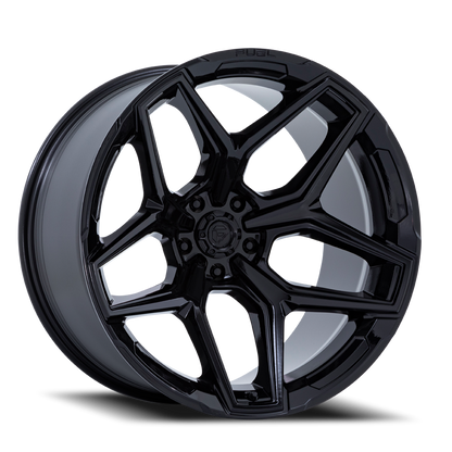 Aluminum Wheels 20X9 Flux 6 FC854BX 6 On 135 Gloss Black 87.1 Bore 1 Offset Fuel Off Road Wheels
