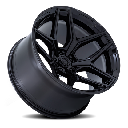 Aluminum Wheels 20X9 Flux 6 FC854BX 6 On 139.7 Gloss Black 106.1 Bore 1 Offset Fuel Off Road Wheels