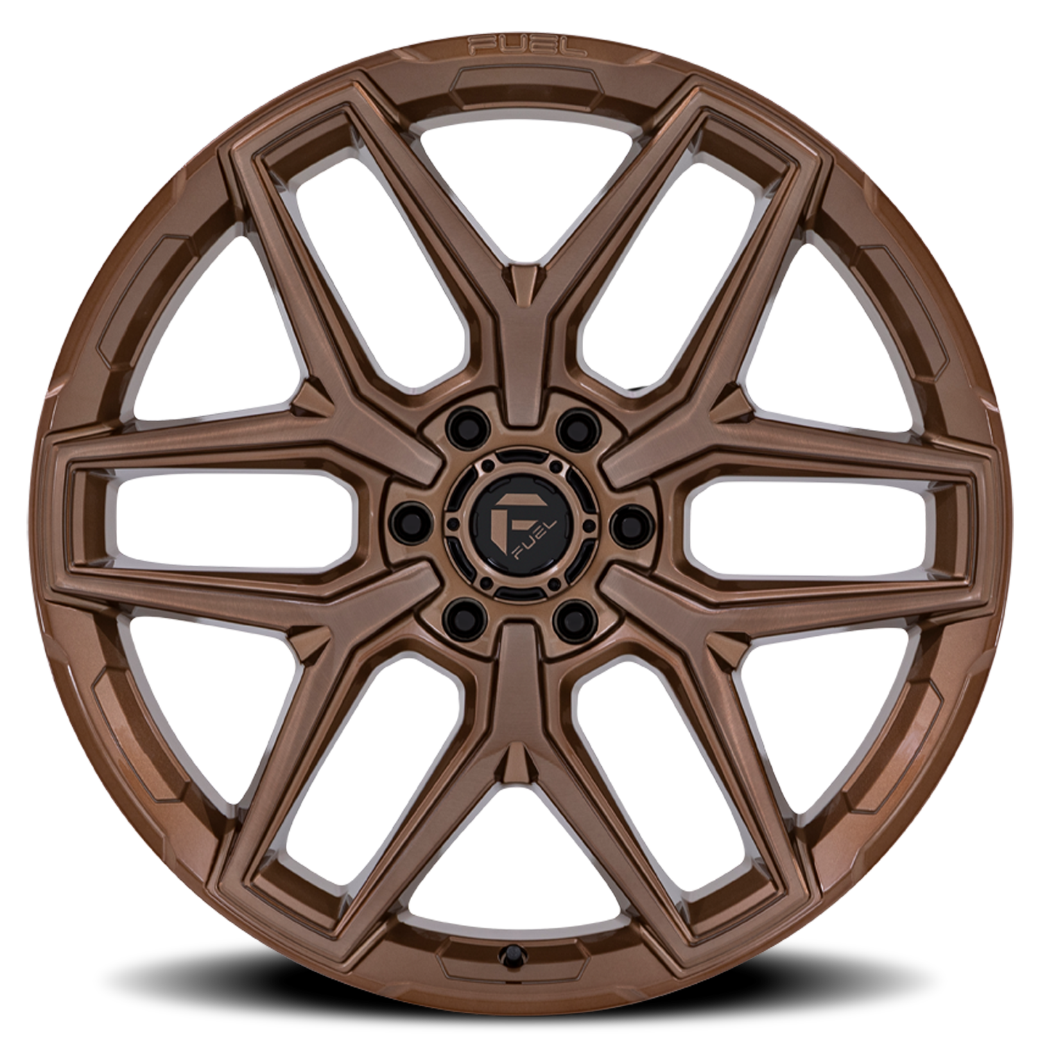 Aluminum Wheels 18X9 Flux 6 FC854ZR 6 On 139.7 Platinum Bronze 106.1 Bore 1 Offset Fuel Off Road Wheels