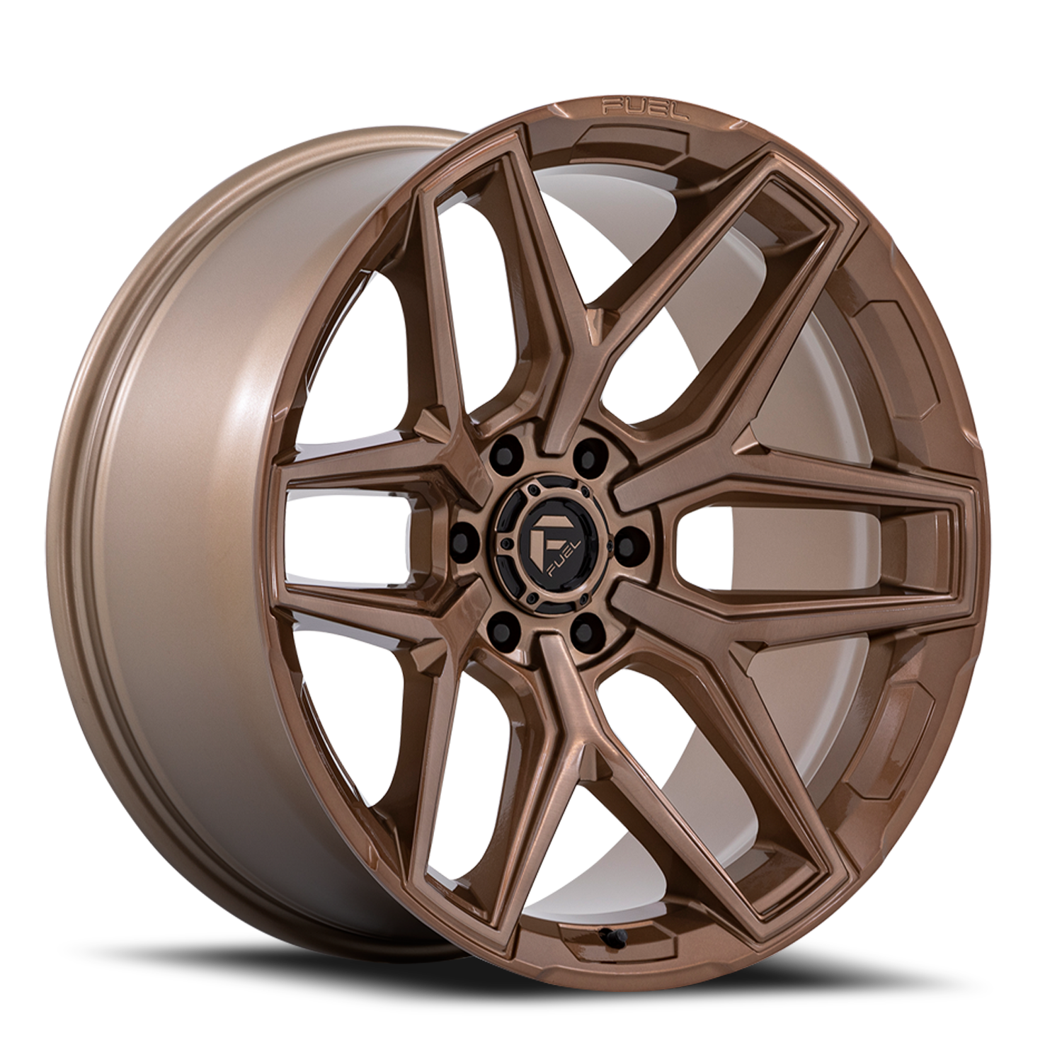 Aluminum Wheels 20X9 Flux 6 FC854ZR 6 On 135 Platinum Bronze 87.1 Bore 20 Offset Fuel Off Road Wheels