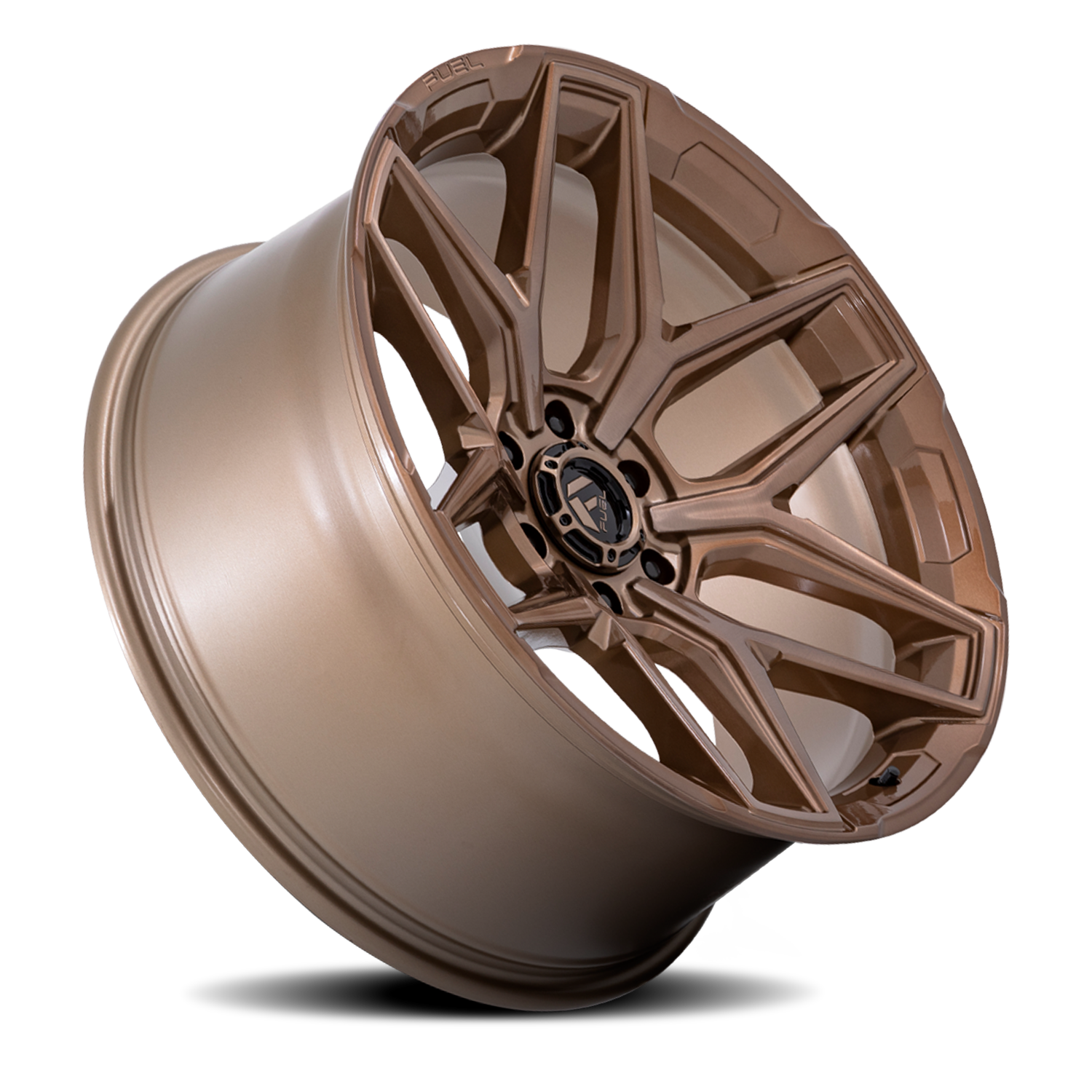 Aluminum Wheels 20X9 Flux 6 FC854ZR 6 On 114.3 Platinum Bronze 66.06 Bore 20 Offset Fuel Off Road Wheels