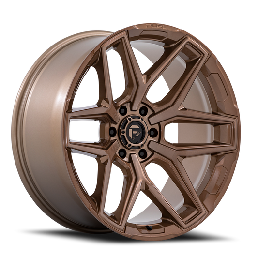 Aluminum Wheels 20X9 Flux 6 FC854ZR 6 On 139.7 Platinum Bronze 106.1 Bore 1 Offset Fuel Off Road Wheels