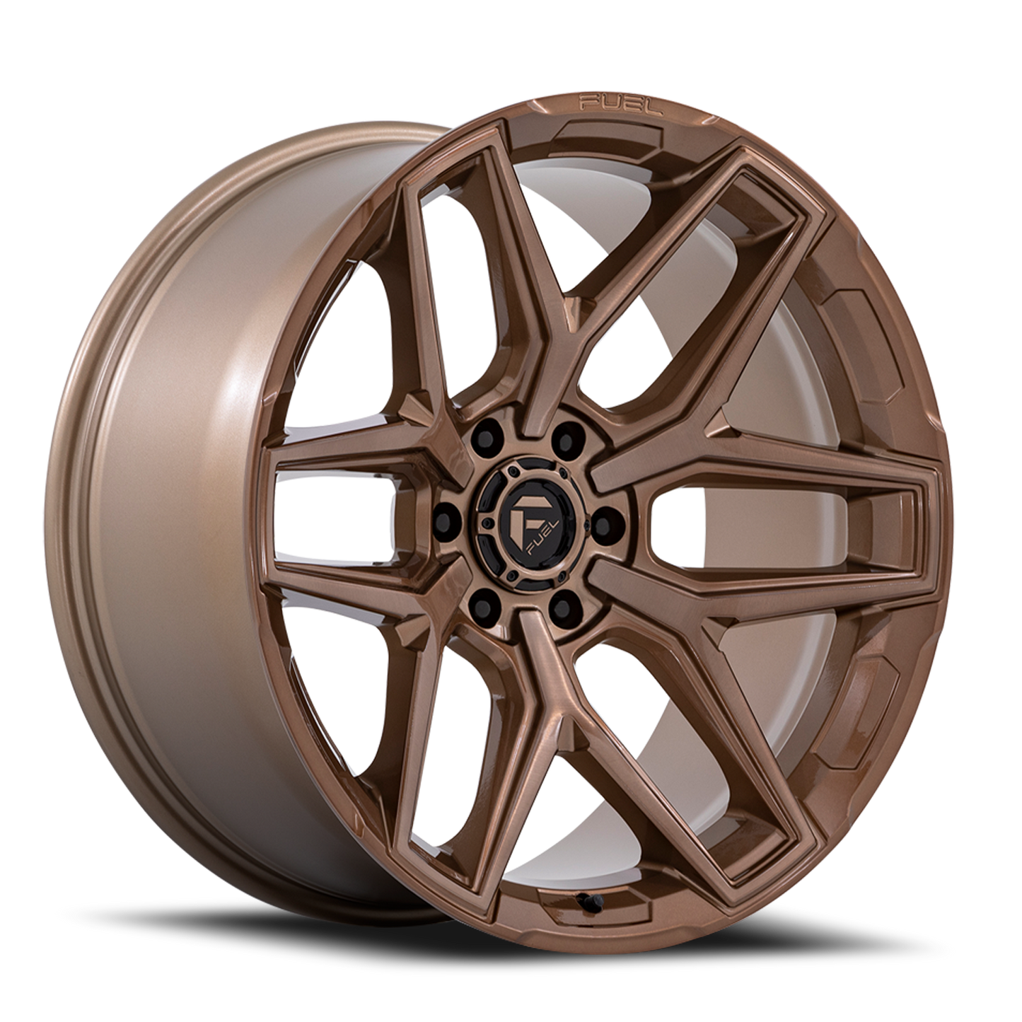 Aluminum Wheels 20X9 Flux 6 FC854ZR 6 On 139.7 Platinum Bronze 106.1 Bore 20 Offset Fuel Off Road Wheels