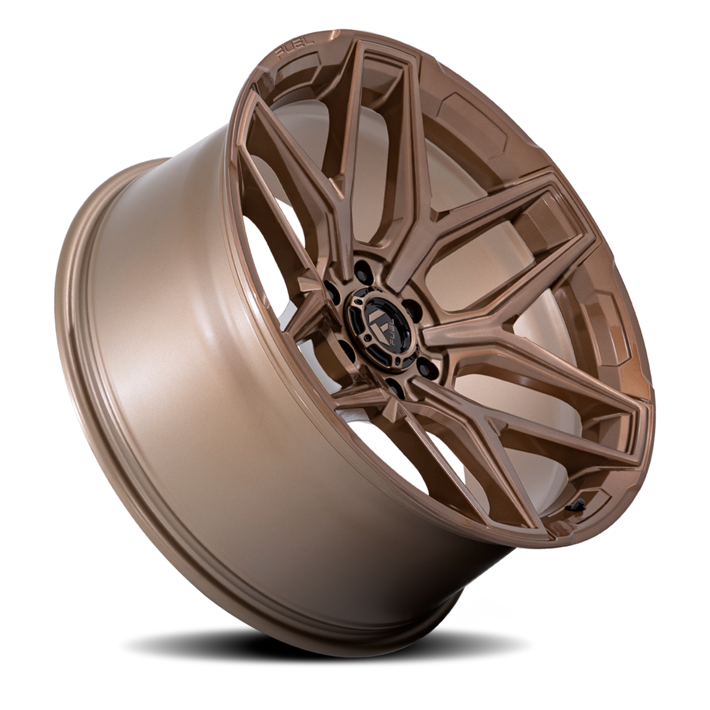 Aluminum Wheels 20X9 Flux 6 FC854ZR 6 On 139.7 Platinum Bronze 106.1 Bore 20 Offset Fuel Off Road Wheels