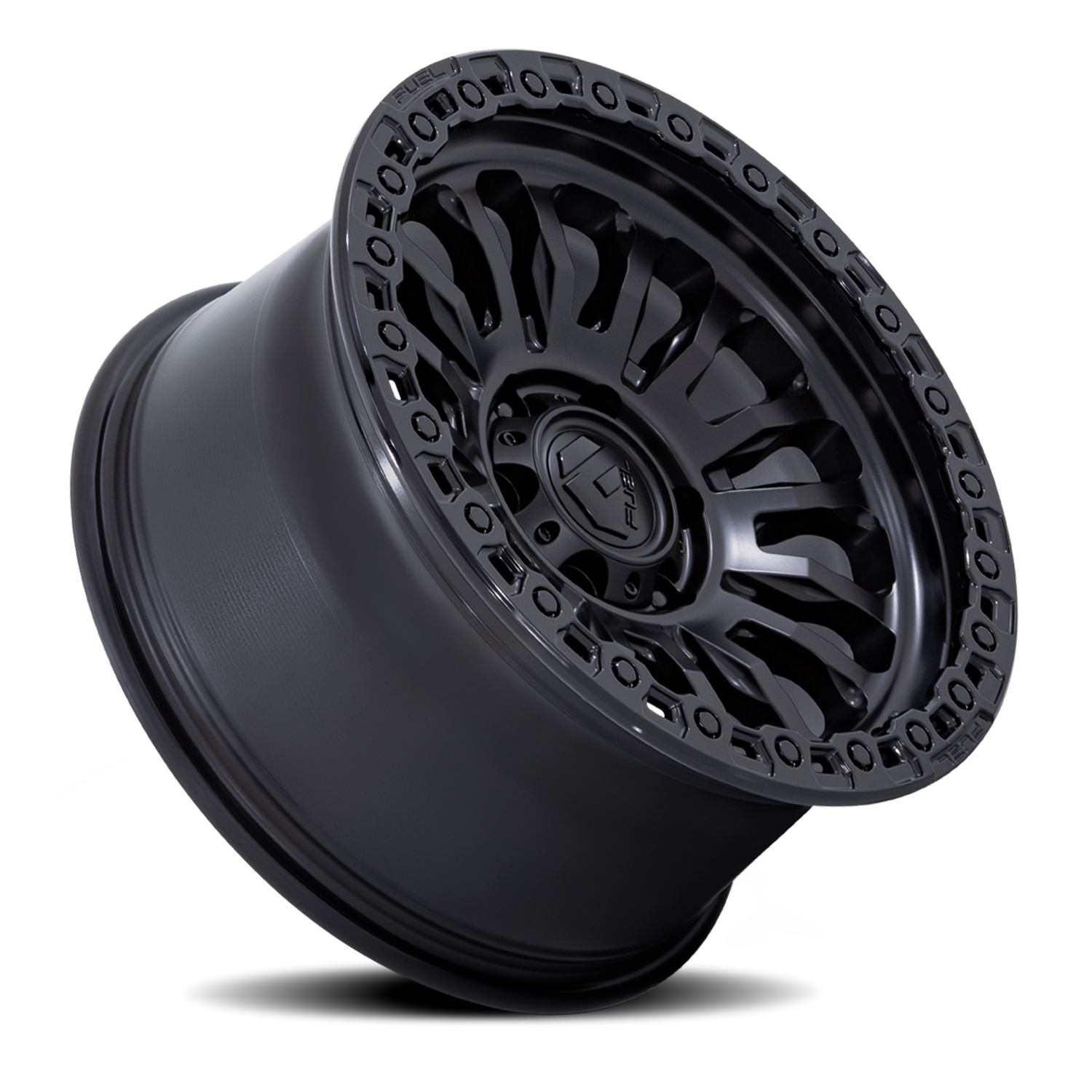 Aluminum Wheels 17X9 Rincon SBL FC857MB 5 On 127 Matte Black/Gloss Black Lip 71.5 Bore 1 Offset Fuel Off Road Wheels