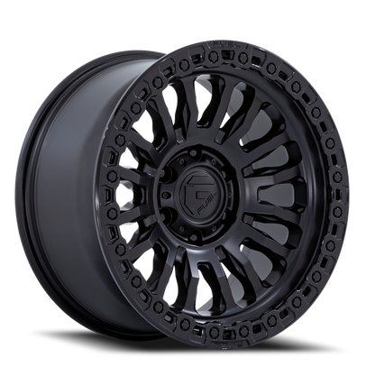 Aluminum Wheels 17X9 Rincon SBL FC857MB 5 On 139.7 Matte Black/Gloss Black Lip 78.1 Bore 1 Offset Fuel Off Road Wheels