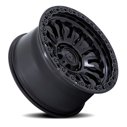 Aluminum Wheels 20X10 Rincon SBL FC857MB 5 On 127 Matte Black/Gloss Black Lip 71.5 Bore -18 Offset Fuel Off Road Wheels