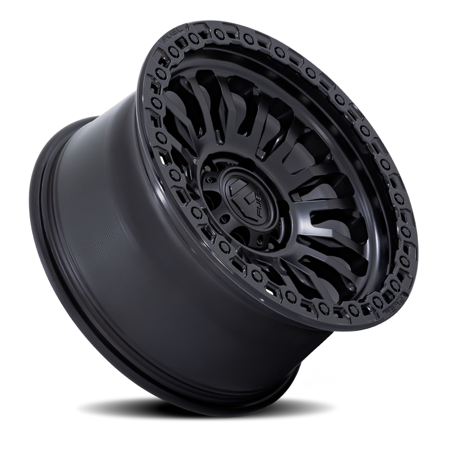 Aluminum Wheels 20X9 Rincon SBL FC857MB 8 On 180 Matte Black/Gloss Black Lip 124.2 Bore 20 Offset Fuel Off Road Wheels