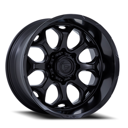 Aluminum Wheels 20X10 Scepter FC862 MX 8 On 170 Blackout 125.1 Bore -18 Offset Fuel Off Road Wheels