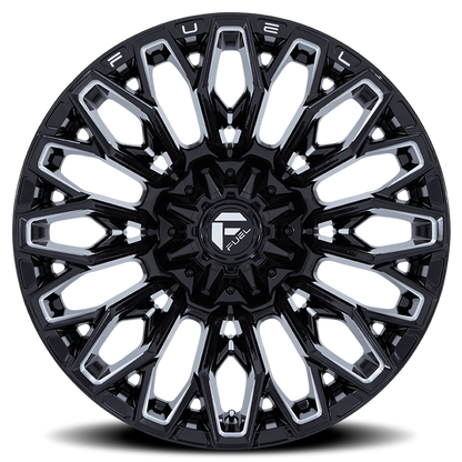 Aluminum Wheels 20X10 Strike FC865 BE 6 On 135/6 On 139.7 Gloss Black Milled 106.1 Bore -18 Offset Fuel Off Road Wheels