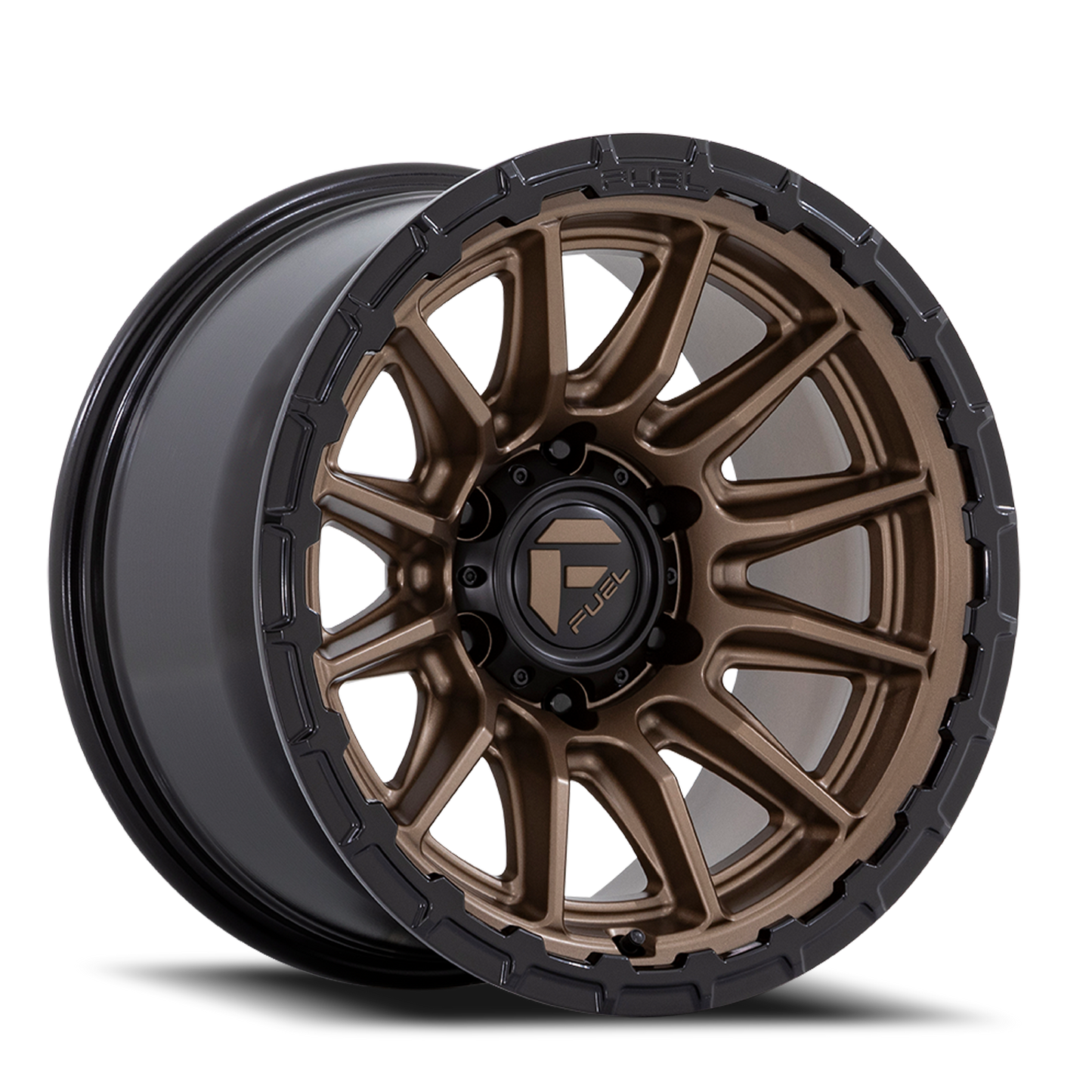 Aluminum Wheels 17X9 Piston FC866 ZB 5 On 127 Matte Bronze/Gloss Black Lip 71.5 Bore 1 Offset Fuel Off Road Wheels