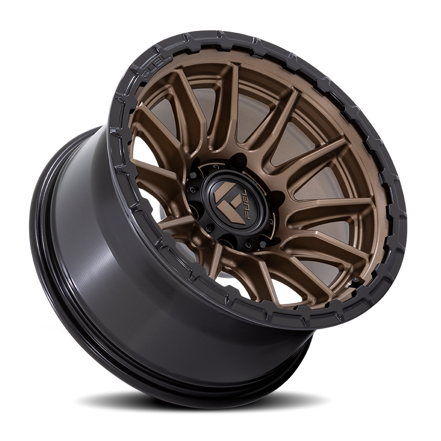 Aluminum Wheels 17X9 Piston FC866 ZB 5 On 127 Matte Bronze/Gloss Black Lip 71.5 Bore -12 Offset Fuel Off Road Wheels