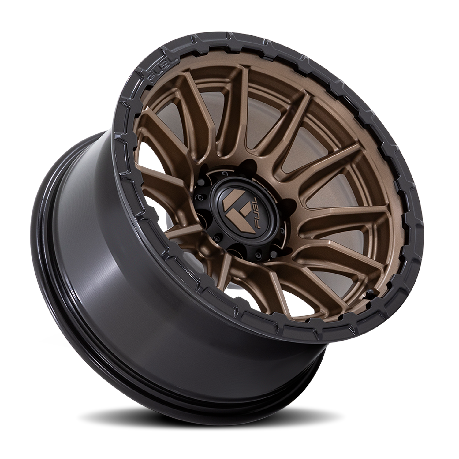 Aluminum Wheels 17X9 Piston FC866 ZB 5 On 127 Matte Bronze/Gloss Black Lip 71.5 Bore -12 Offset Fuel Off Road Wheels