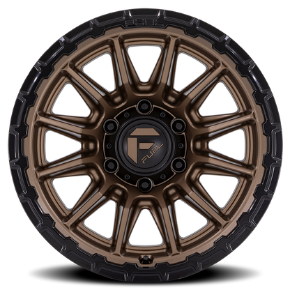 Aluminum Wheels 17X9 Piston FC866 ZB 6 On 139.7 Matte Bronze/Gloss Black Lip 106.1 Bore 1 Offset Fuel Off Road Wheels