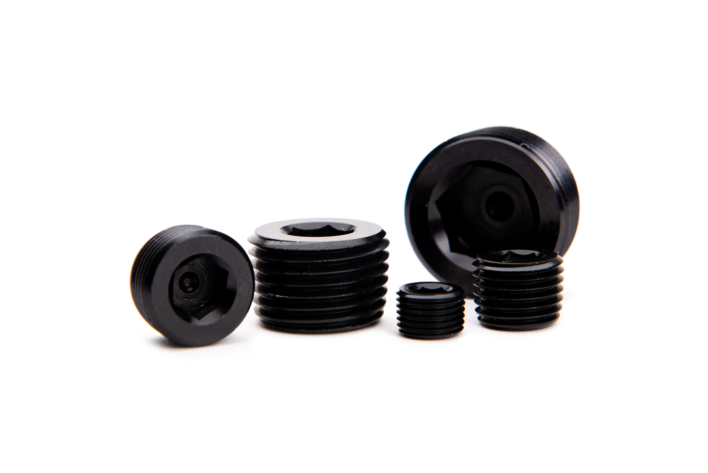 1/8 Inch NPT Hex Socket Plug Black Fleece Performance
