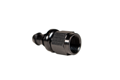 -8 Straight to Hose Barb Black Fleece Performance