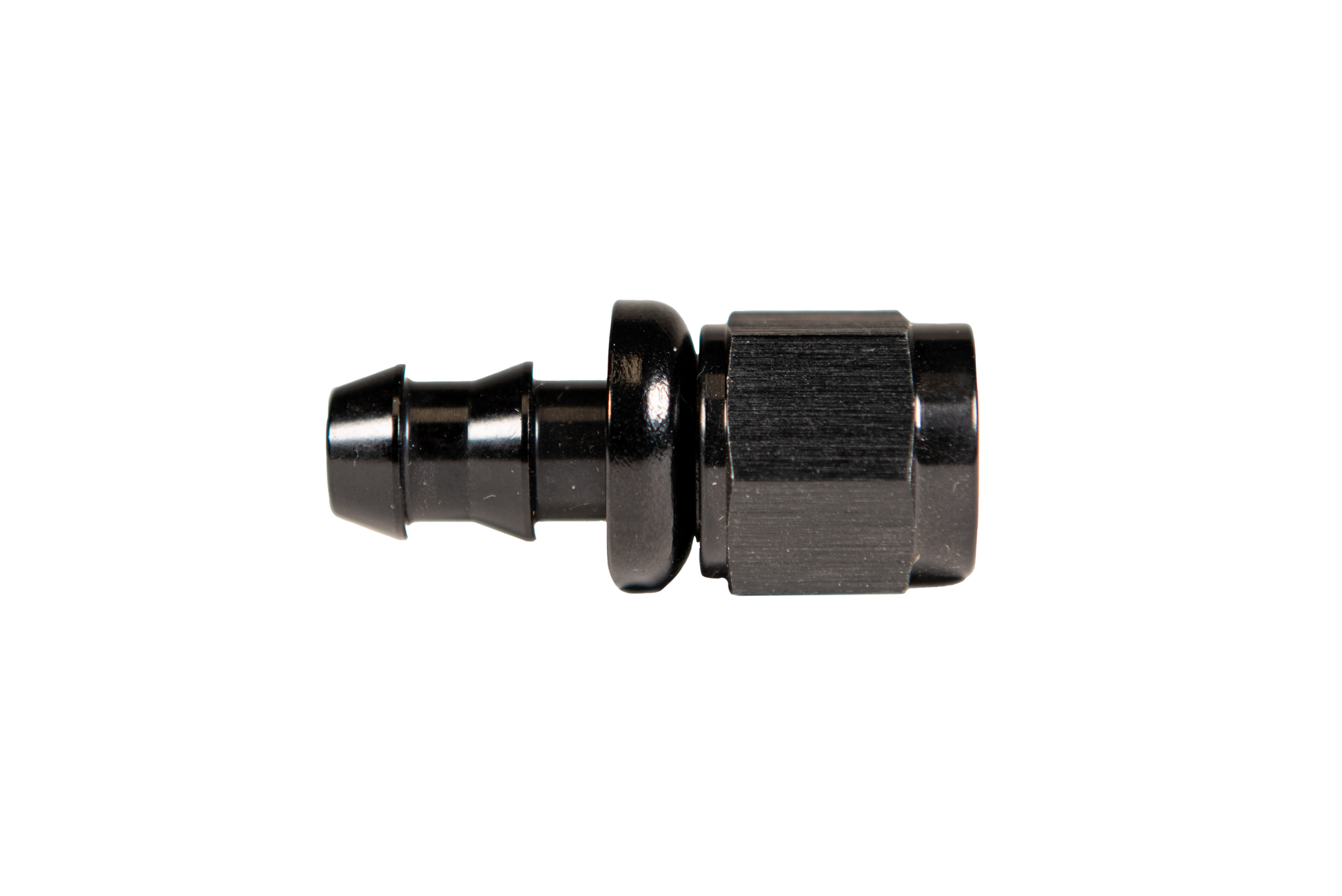 -8 Straight to Hose Barb Black Fleece Performance