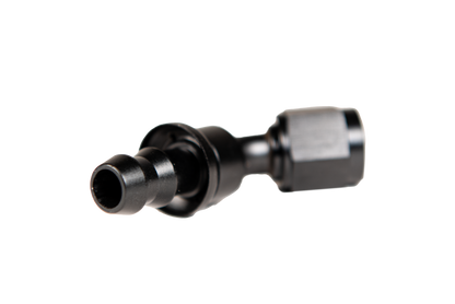 -6 45 Deg to Hose Barb Black Fleece Performance