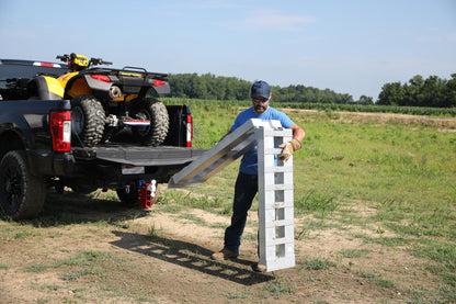 1 Heavy Duty 8 foot Foldable Aluminum Loading Ramp 15 Inch x 96 Inch 3K Capacity 1 amp Only Gen Y Hitch