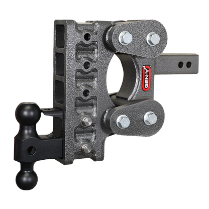 The Boss Torsion Flex 2 Inch Shank 7.5 Inch Drop 1.1K TW 10K Hitch & GH-031 Dual-Ball & GH-032 Pintle Lock Gen Y Hitch