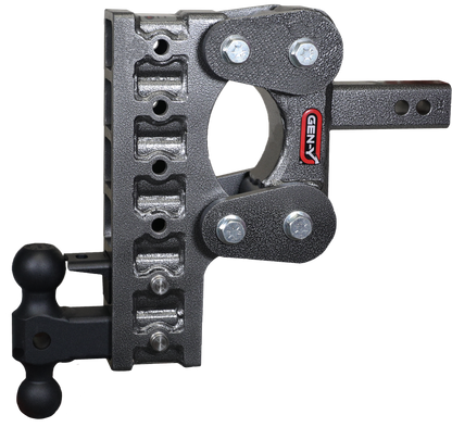 The Boss Torsion Flex 2 Inch Shank 10 Inch Drop 1.1K TW 10K Hitch & GH-031 Dual-Ball & GH-032 Pintle Lock Gen Y Hitch