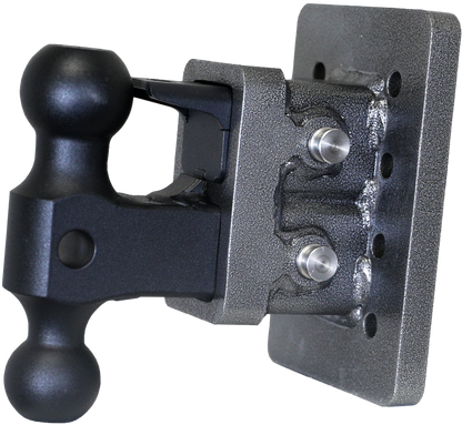 Mega Duty 2 Inch Bolt-On 2.5 Inch Drop 2K TW 16K Hitch & GH-051 Dual-Ball & GH-032 Pintle Lock Gen Y Hitch