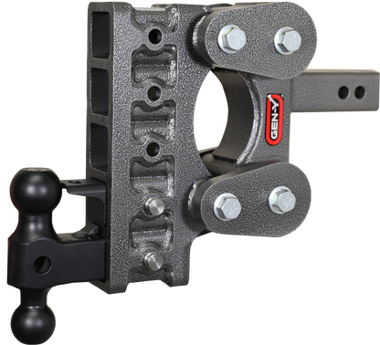 The Boss Torsion Flex 2 Inch Shank 7.5 Inch Drop 1.7K TW 16K Hitch & GH-051 Dual-Ball & GH-032 Pintle Lock Gen Y Hitch