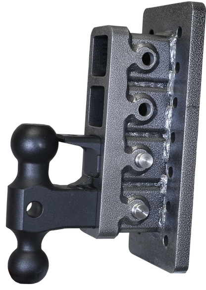 Mega Duty 2 Inch Bolt-On 7.5 Inch Drop 2K TW 16K Hitch & GH-051 Dual-Ball & GH-032 Pintle Lock Gen Y Hitch