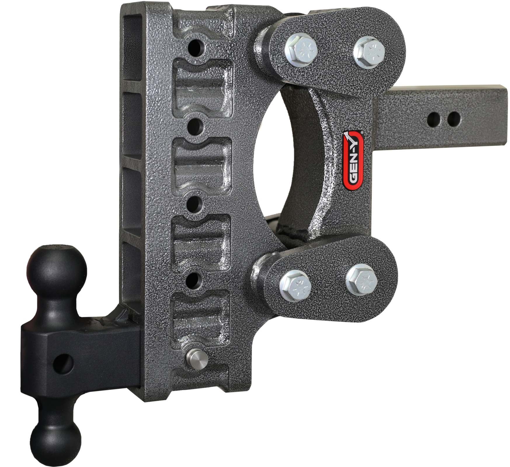 The Boss Torsion Flex 2.5 Inch Shank 9 Inch Drop 2.4K TW 21K Hitch & GH-061 Dual-Ball Gen Y Hitch