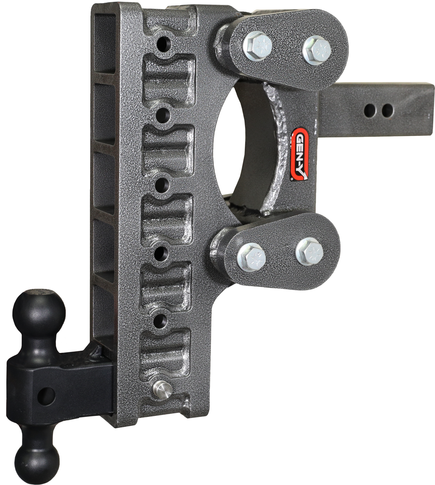 The Boss Torsion Flex 2.5 Inch Shank 12 Inch Drop 2.4K TW 21K Hitch & GH-061 Dual-Ball Gen Y Hitch