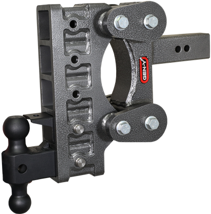 The Boss Torsion Flex 2.5 Inch Shank 9 Inch Drop 2.4K TW 21K Hitch & GH-061 Dual-Ball & GH-062 Pintle Lock Gen Y Hitch
