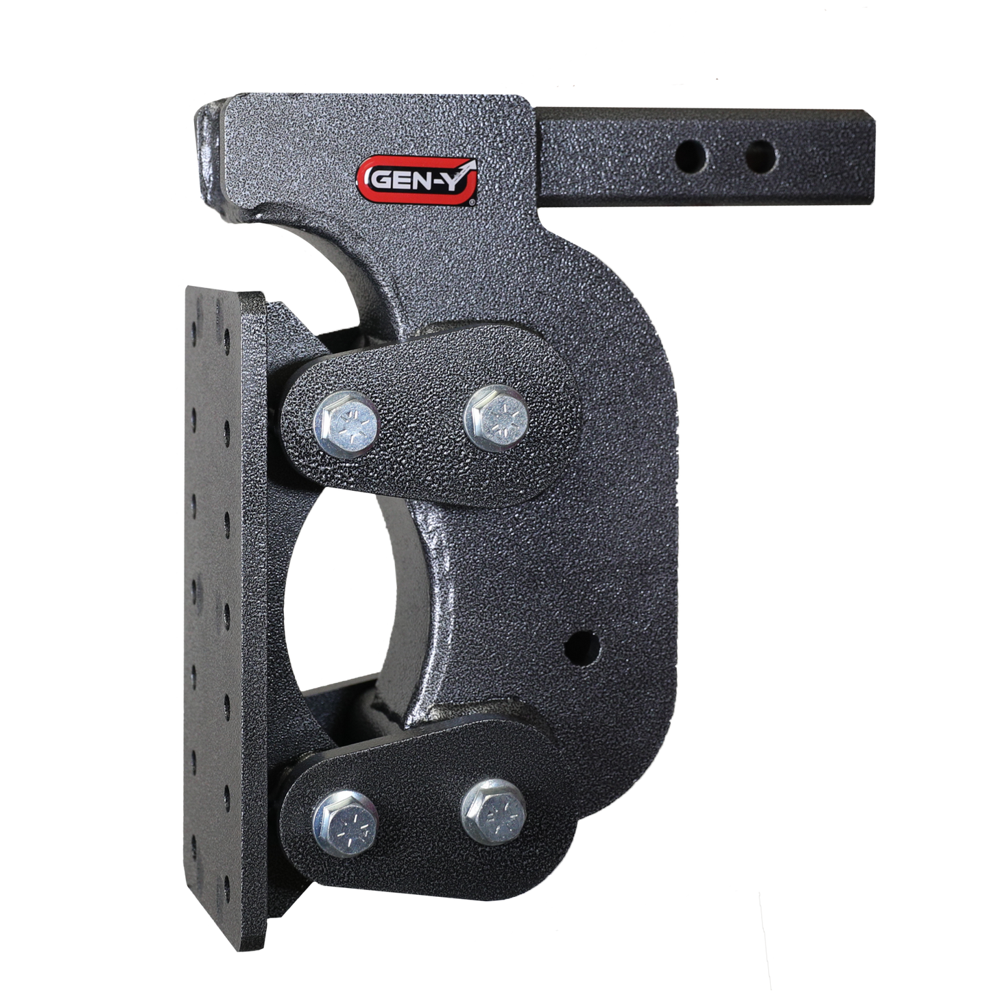 The Boss Torsion Flex Pintle Plate 2 Inch Shank 12.5 Inch Drop 1.7K TW 16K Hitch & GH-0100 Stabilizer Kit Gen Y Hitch