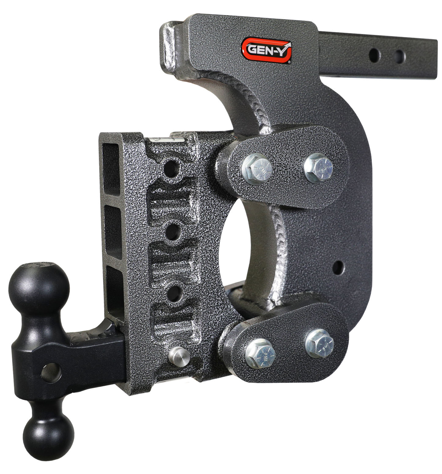 The Boss Torsion Flex 2 Inch Shank 12.5 Inch Drop 1.7K TW 16K Hitch & GH-051 Dual-Ball & GH-0100 Stabilizer Kit Gen Y Hitch