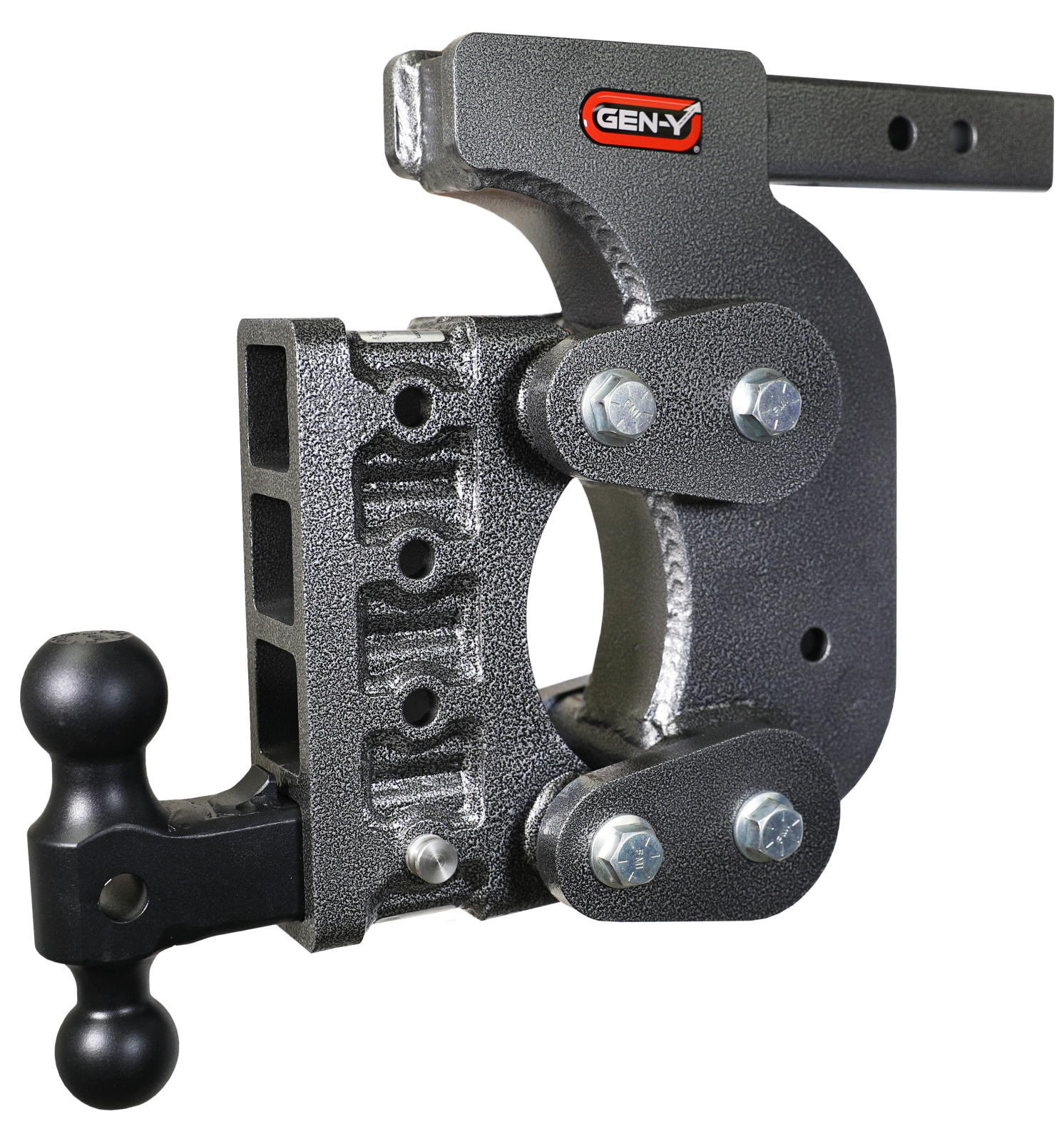 The Boss Torsion Flex 2 Inch Shank 12.5 Inch Drop 1.7K TW 16K Hitch & GH-051 Dual-Ball & GH-0100 Stabilizer Kit Gen Y Hitch