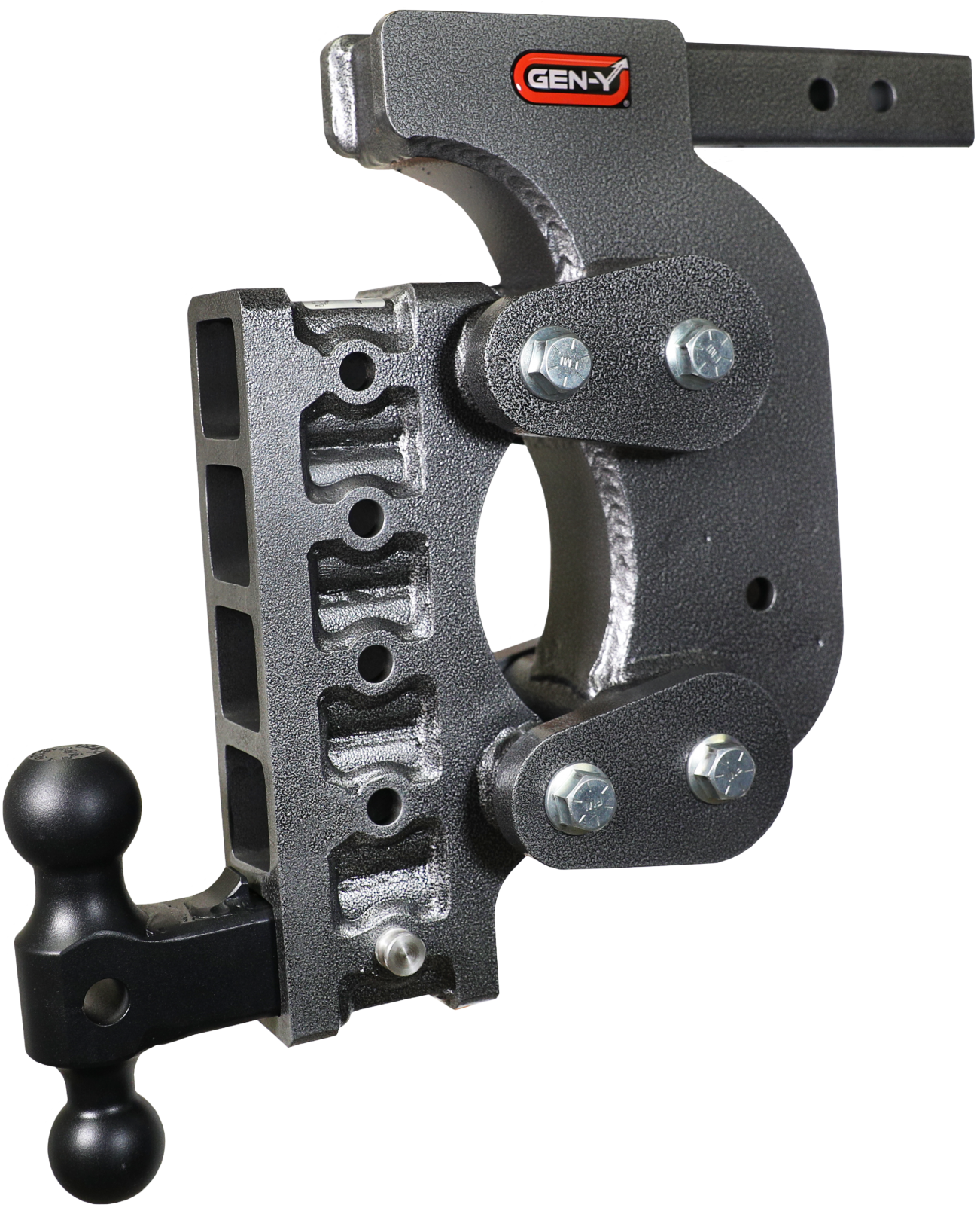 The Boss Torsion Flex 2 Inch Shank 15 Inch Drop 1.7K TW 16K Hitch & GH-051 Dual-Ball & GH-0100 Stabilizer Kit Gen Y Hitch